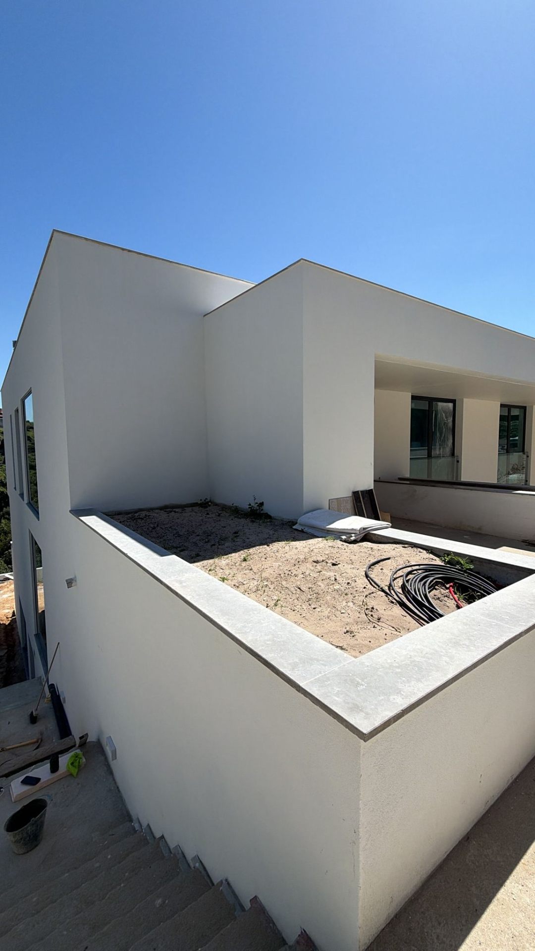 Moradia moderna — terraço superior